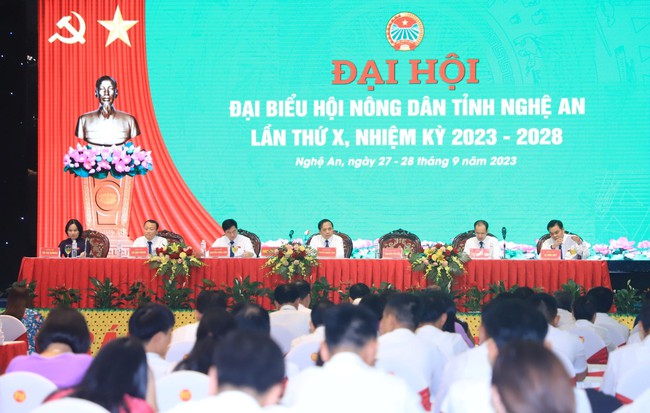 303 đại biểu chính thức tham dự Đại hội đại biểu Hội Nông dân tỉnh Nghệ An lần thứ X - Ảnh 3.