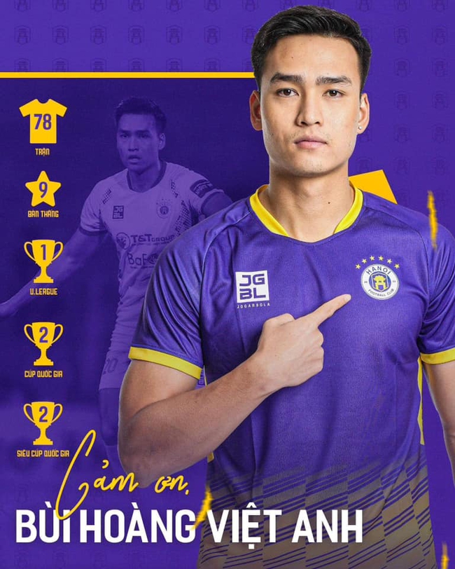 Trung vệ Bùi Hoàng Việt Anh 1m87 chia tay Hà Nội FC sau 13 năm - Ảnh 2.