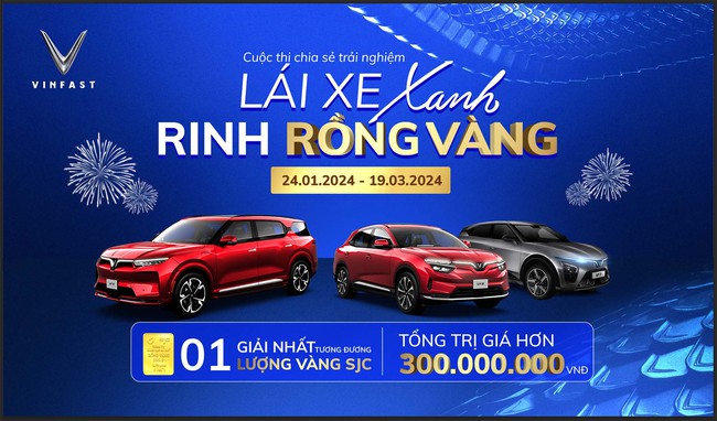 Cơ hội nhận giải thưởng tiền mặt tương đương 1 cây vàng 9999 khi chia sẻ trải nghiệm cùng xe điện VinFast- Ảnh 1.