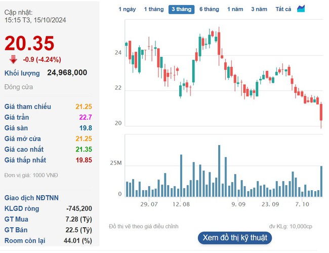 Cổ phiếu bất động sản "nhuộm đỏ", DIG Corp "nằm" gần sát sàn - Ảnh 1.