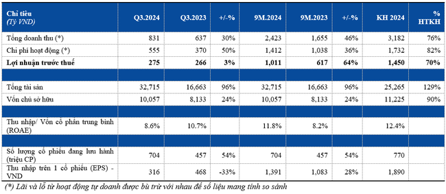 Chứng khoán HSC (HCM): 9 tháng báo lãi tăng 64% đạt 1.011 tỷ đồng - Ảnh 3.