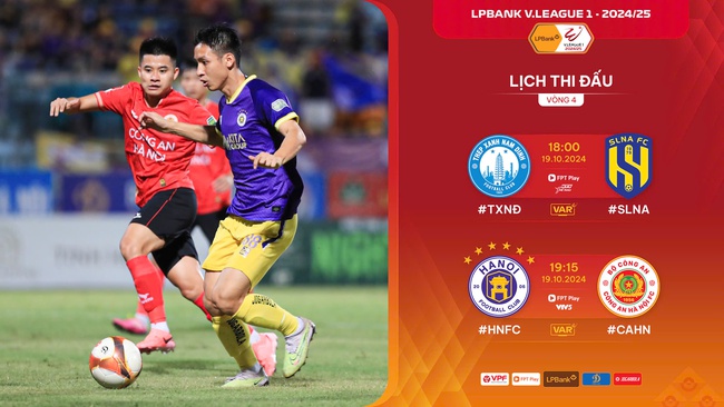 Xem trực tiếp Thép xanh Nam Định vs SLNA, Hà Nội FC vs CLB CAHN trên kênh nào? - Ảnh 1.