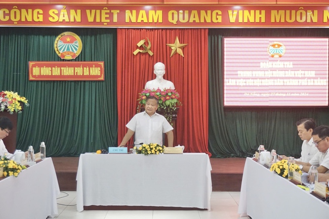 Phó Chủ tịch Trung ương Hội NDVN Đinh Khắc Đính làm việc với Hội Nông dân thành phố Đà Nẵng - Ảnh 2.