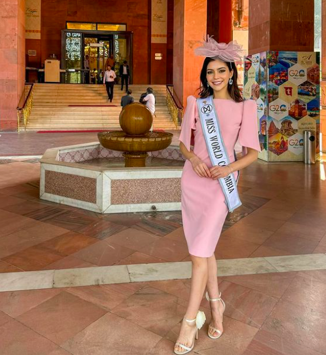 Hoa hậu Mai Phương vừa đến Ấn Độ thi Miss World lần thứ 71, dàn đối thủ "đáng gờm" lộ diện gây ngỡ ngàng- Ảnh 5.