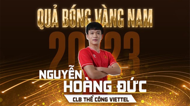 Hoàng Đức tiếc nuối nhất điều gì trong đêm giành Quả bóng vàng Việt Nam 2023?- Ảnh 1.