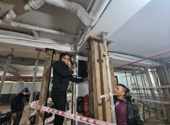 Hà Nội chỉ đạo nóng sau vụ chung cư mini ở quận Thanh Xuân nứt toác cột nhà tầng 1- Ảnh 1.