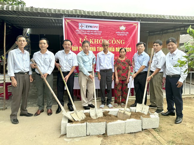 Điện lực Thừa Thiên Huế xây nhà tình nghĩa cho các hộ gia đình có hoàn cảnh đặc biệt khó khăn- Ảnh 1.