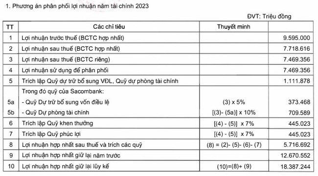 Liên tiếp 9 năm không có kế hoạch chia cổ tức, Sacombank dự trình lãi đạt 10.600 tỷ đồng- Ảnh 2.