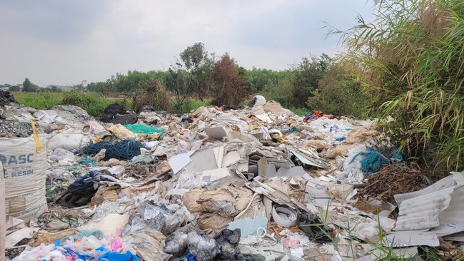 Long An: Dân bức xúc vì bãi rác kinh hoàng trong khu dân cư- Ảnh 1.
