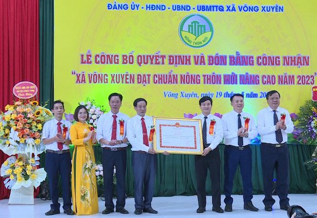 Xã Võng Xuyên (huyện Phúc Thọ) đạt chuẩn NTM nâng cao 2023- Ảnh 1.