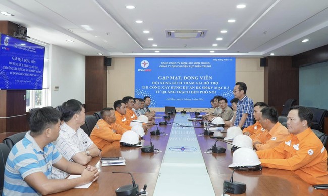 EVNCPC đồng loạt ra quân hỗ trợ hoàn thành dự án đường dây 500kV mạch 3 Quảng Trạch - Phố Nối- Ảnh 2.