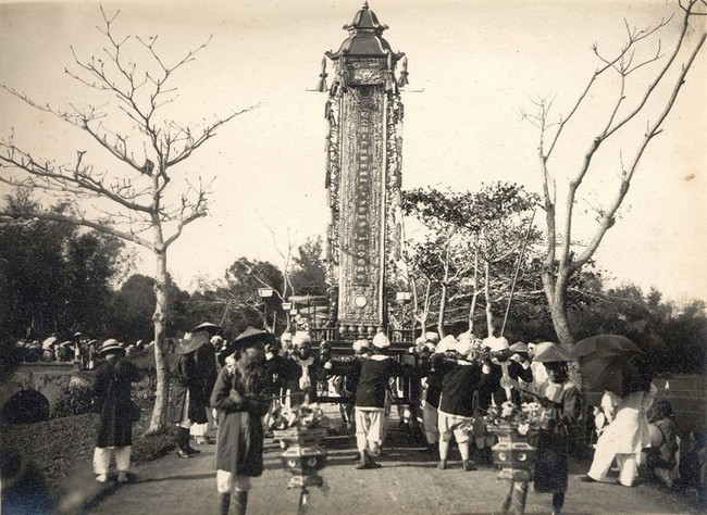 Hình độc về đám tang vua Khải Định năm 1926- Ảnh 6.