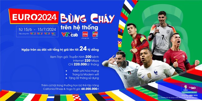 EURO 2024 - Bùng Cháy trên hệ thống VTVcab- Ảnh 3.