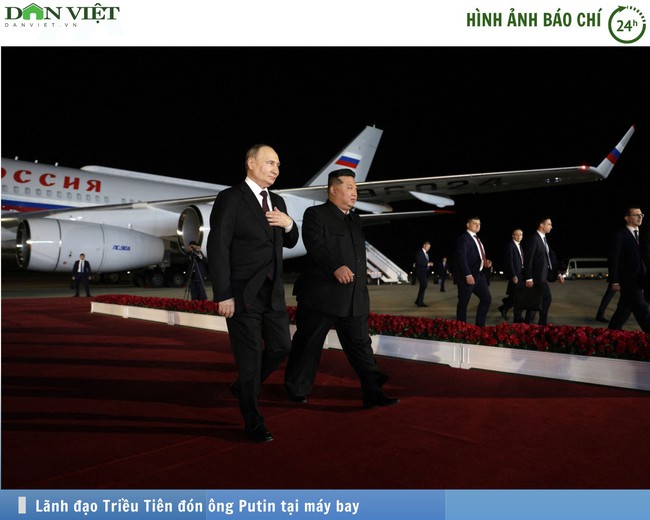 Hình ảnh báo chí 24h: Ông Kim Jong Un trực tiếp đón ông Putin tại sân bay- Ảnh 1.
