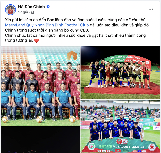 3 mùa ghi 3 bàn, Hà Đức Chinh chia tay CLB Bình Định- Ảnh 1.