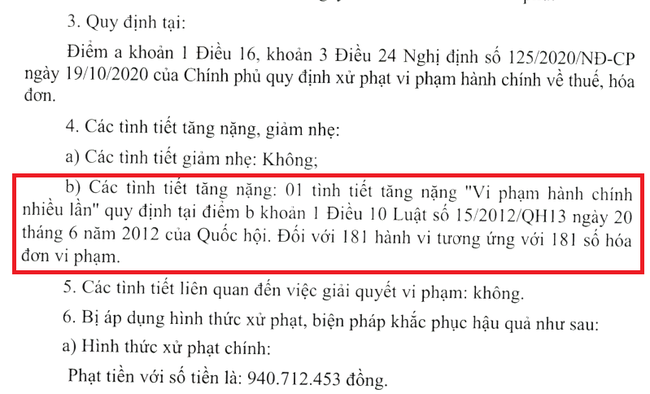 Vi phạm hành chính về thuế, Thực phẩm Yên Bái (CAP) bị phạt hơn 900 triệu đồng- Ảnh 1.