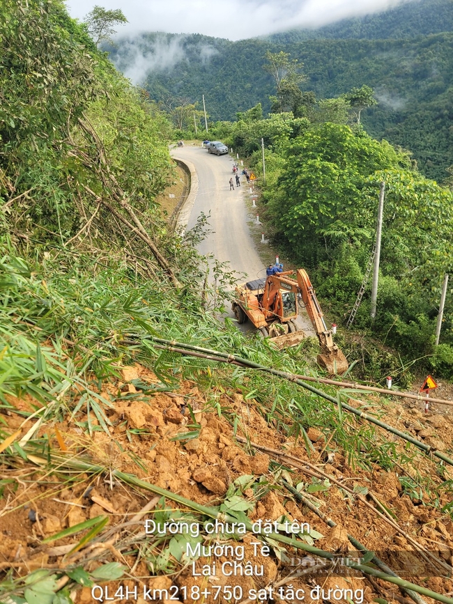 Sạt lở hàng chục nghìn m3 đất đá gây chia cắt giao thông giữa Lai Châu và Điện Biên- Ảnh 2.