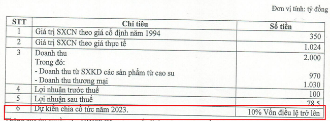 Cao su Sao Vàng (SRC) chốt ngày chi hơn 32 tỷ đồng trả cổ tức năm 2023 - Ảnh 1.