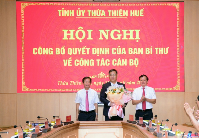 Ủy viên Ủy ban Kiểm tra Trung ương được Ban Bí thư điều động làm Phó Bí thư Tỉnh ủy Thừa Thiên Huế- Ảnh 2.