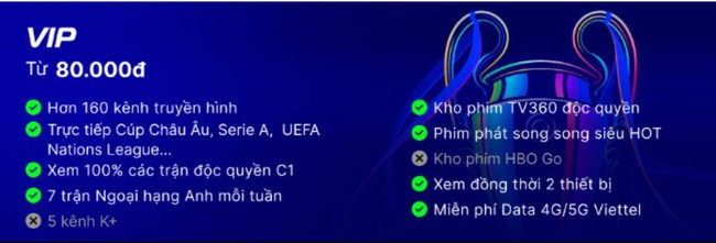 Đại tiệc Champion League trở lại trên TV360 cùng hệ gói cước mới siêu hấp dẫn - Ảnh 1.