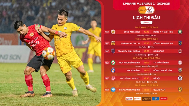 Trước vòng 2 LPBank V.League 1-2024/25: Gay cấn ngay từ vạch xuất phát! - Ảnh 1.