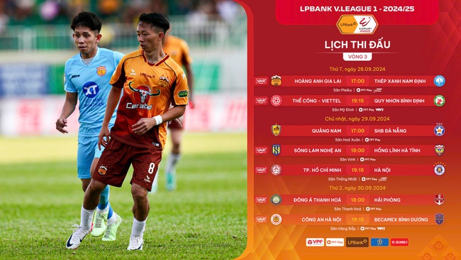 Trước vòng 3 LPBank V.League 1-2024/25: Tâm điểm HAGL vs Thép xanh Nam Định - Ảnh 1.