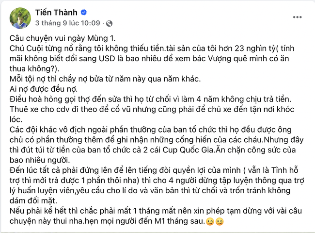 Hậu vụ tố bị ăn chặn tiền thưởng, cấm tập luyện, Đinh Tiến Thành rời Đông Á Thanh Hoá? - Ảnh 1.