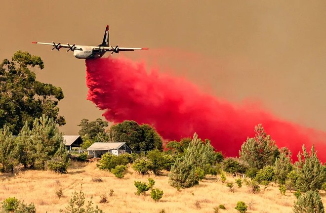 Cháy rừng đỏ rực tại Mỹ, hàng chục nghìn người phải sơ tán, nhà cửa và xe cộ cháy rụi- Ảnh 4.