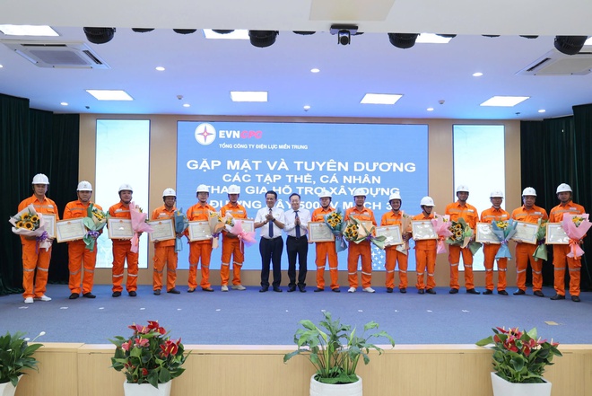 EVNCPC khen thưởng 47 tập thể và cá nhân xuất sắc tham gia thi công đường dây 500kV mạch 3- Ảnh 7.