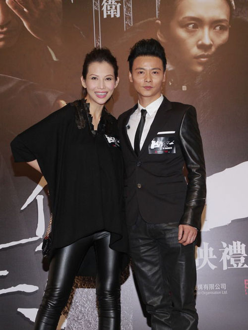 Góp mặt trong phim còn có diễn viên Trương Tấn, chồng diễn viên Thái Thiếu Phân. Người đẹp Hong Kong bế bụng bầu đến ủng hộ đoàn phim 