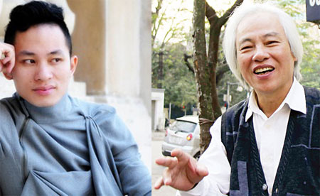 Nhà văn Bắc Sơn (phải) và ca sĩ Tùng Dương bày tỏ về chuyện gộp 2 tết thành 1.