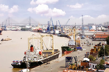 Khu cảng Nhà Rồng Khánh Hội thuộc Cảng Sài Gòn. Ảnh: Báo GTVT