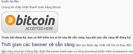 Cho đến nay, đây là công ty đầu tiên ở Việt Nam tuyên bố chấp nhận thanh toán bằng Bitcoin.