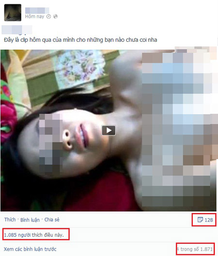  Một nữ sinh ở Hà Nội tung clip sex hồi cuối năm 2013