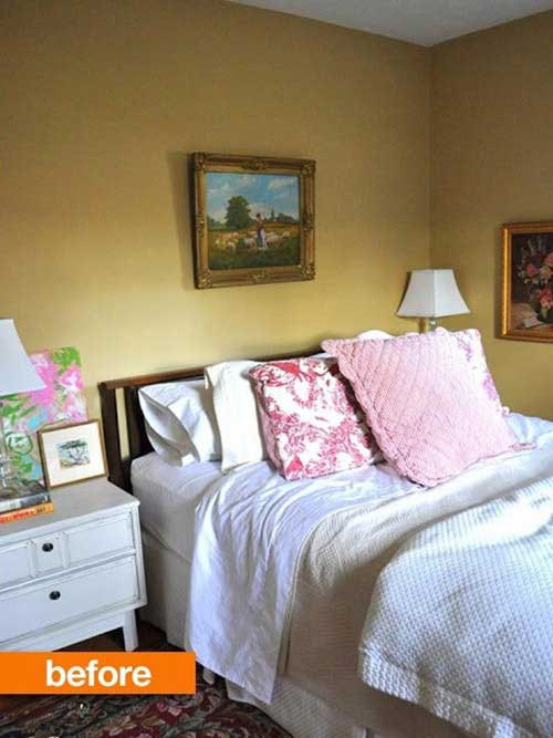Phòng ngủ cũ vốn rất ngọt ngào, nhưng sau thời gian dài sử dụng, chủ nhà muốn làm mới căn phòng của mình.