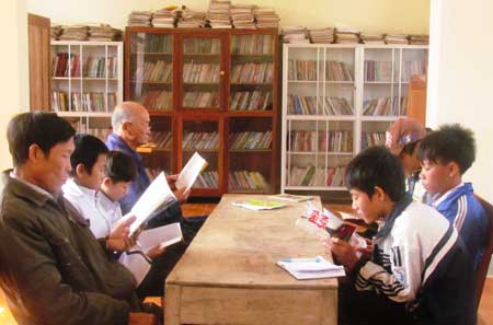 Thư viện thôn nhưng có đến 5.000 cuốn sách. 
