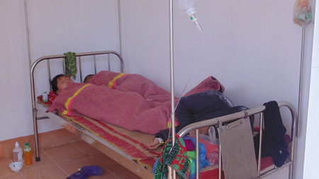 Hiện gần 60 cháu bé mắc sởi đang được điều trị tại bệnh viện (ảnh TTO)