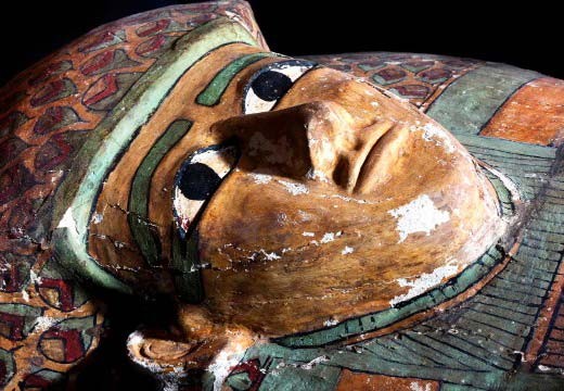 Quan tài chứa xác ướp 3.600 tuổi mà nhóm các nhà khảo cổ Ai Cập - Tây Ban Nha vừa tìm thấy. Ảnh: AP.