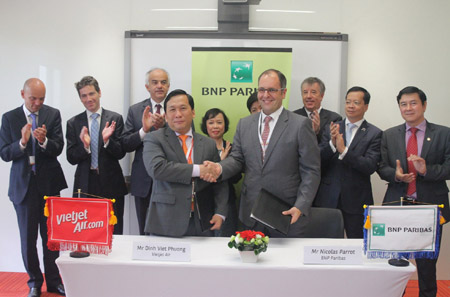BNP Paribas được chỉ định tham gia tư vấn thu xếp tài chính  cho đơn hàng mua tàu bay của VietJetAir. 
