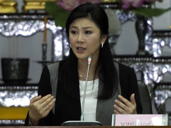 Thủ tướng tạm quyền Thái Lan Yingluck Shinawatra. (Nguồn: AFP/TTXVN)