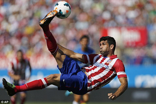 Atletico Madrid tính tăng giá bán Diego Costa