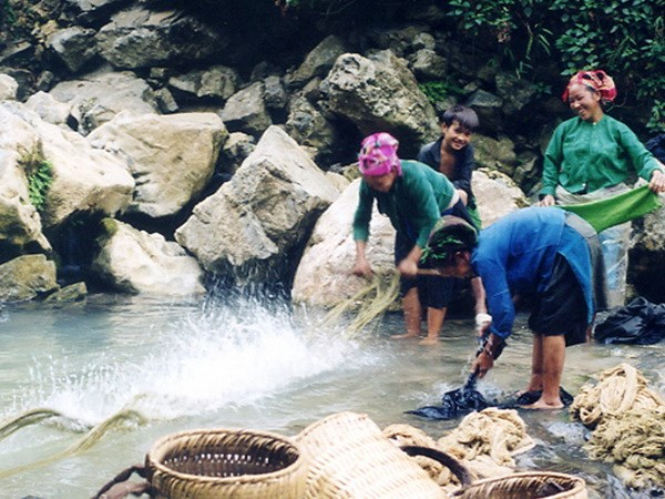 Mỏ nước hiếm hoi trên cao nguyên đá. (Nguồn ảnh: Vietnam+)