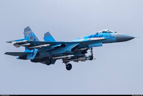 Tiêm kích Su-27 của Ukraine.