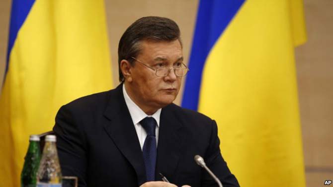 Tổng thống Ukraine bị lật đổ Yanukovych.