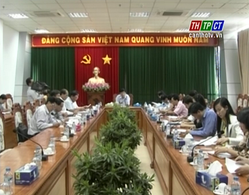 Quang cảnh buổi làm việc Chuẩn bị MDEC Sóc Trăng 2014 (Nguồn: THTPCT)