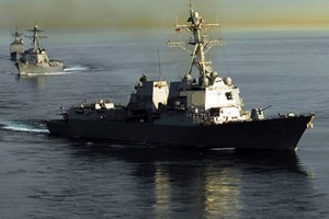 Tàu khu truc USS Kidd của Mỹ trên đường tới Biển Đông (Nguồn: Hải quân Mỹ)