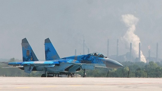 Máy bay chiến đấu Su-27 của Không quân Ukraine. Ảnh: Reuters