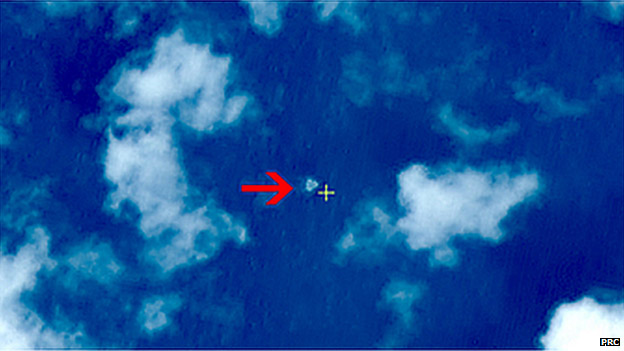 Hình ảnh vệ tinh chụp vật thể khả nghi ở Biển Đông. Ảnh: PRC