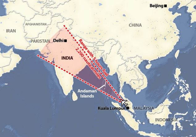 Ấn Độ đã loại bỏ khả năng chiếc máy bay bị mất tích của hãng hàng không Malaysia Airlines đi vào không phận nước này