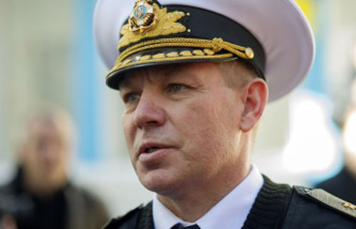 Tư lệnh Hải quân Ukraine Sergey Gaiduk. Ảnh: Itar Tass